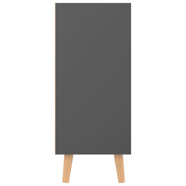 vidaXL Skänk grå 90x30x72 cm konstruerat trä grå