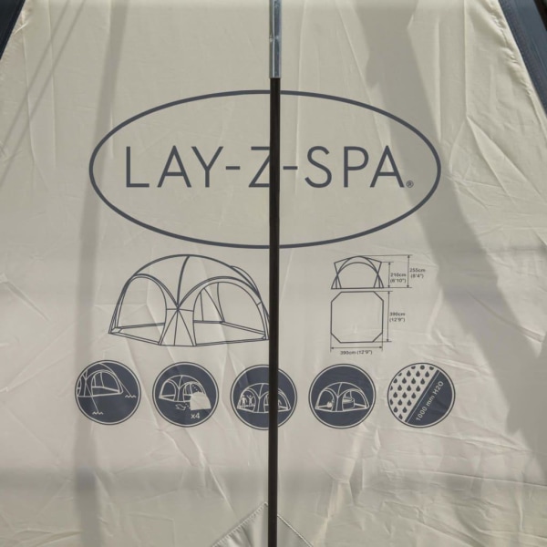 Bestway Lay-Z-Spa Kupoltält för spabad 390x390x255 cm Vit