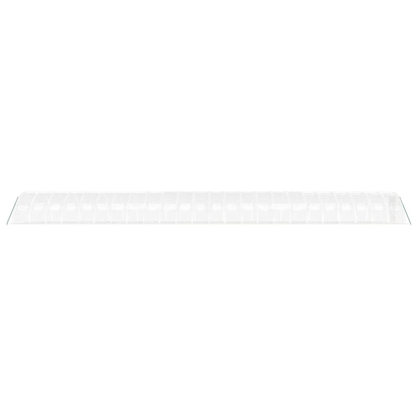 vidaXL Växthus med stålram vit 96 m² 24x4x2 m Vit