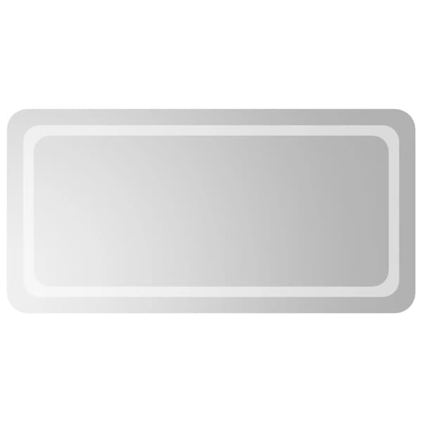 vidaXL Badrumsspegel LED 50x100 cm Transparent