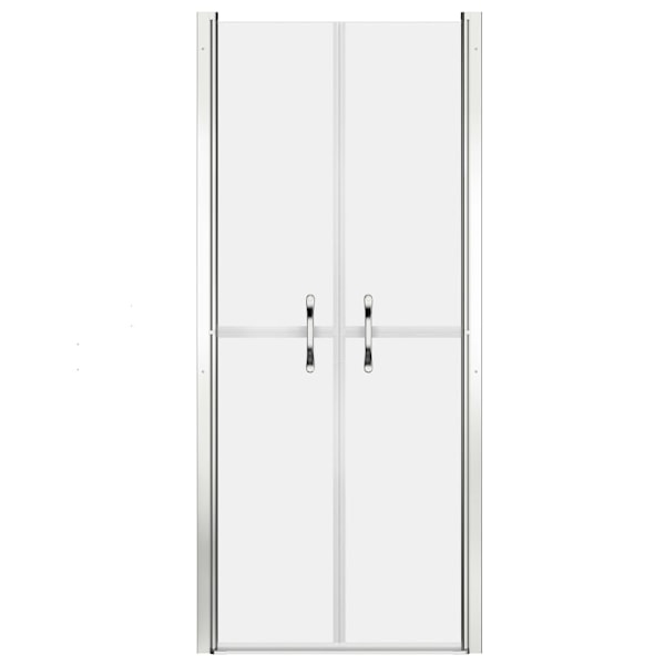 vidaXL Duschdörr frostad ESG 86x190 cm Silver