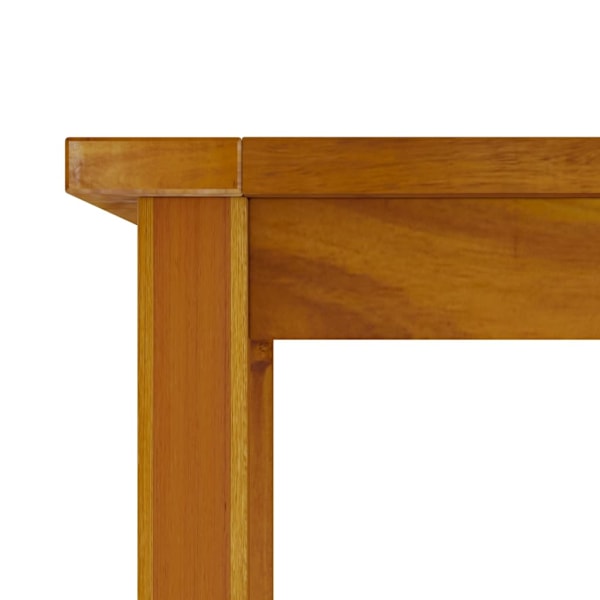 vidaXL Trädgårdsbord 200x100x74 cm massivt akaciaträ Brun