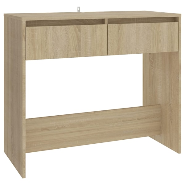 vidaXL Avlastningsbord sonoma ek 89x41x76,5 cm konstruerat trä Beige