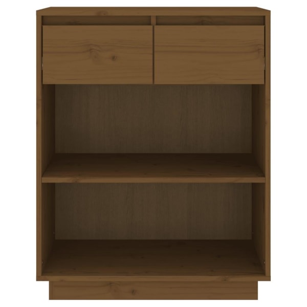 vidaXL Konsolbord honungsbrun 60x34x75 cm massiv furu Brun
