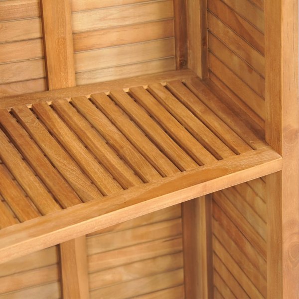 vidaXL Hopfällbart barbord 155x53x105 cm massivt teakträ Brun