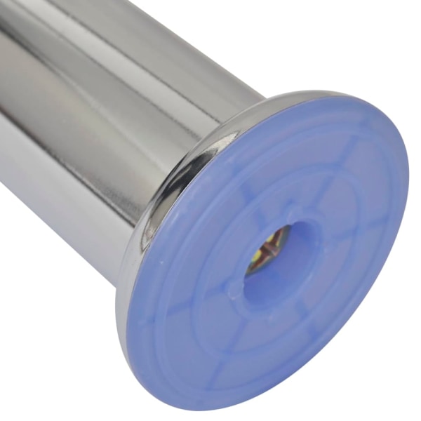 vidaXL Runda soffben 8 st krom 180 mm Silver
