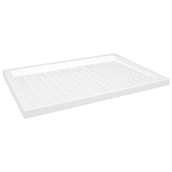 vidaXL Duschkar med prickar vit 70x100x4 cm ABS Vit