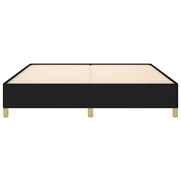 vidaXL Sängram utan madrass svart 160x200 cm tyg Svart