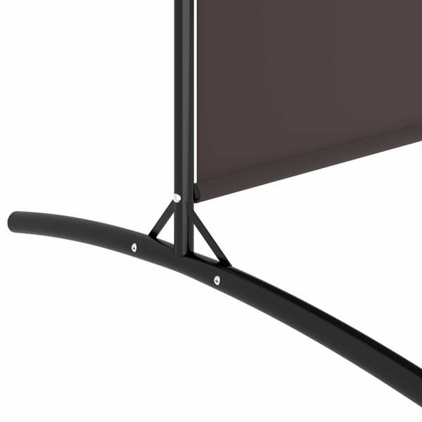 vidaXL Rumsavdelare 5 paneler brun 433x180 cm tyg Brun