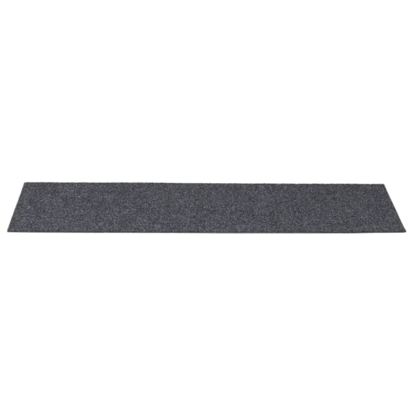 vidaXL Trappmattor självhäftande 15 st 76x20 cm ljusgrå rektangulära grå