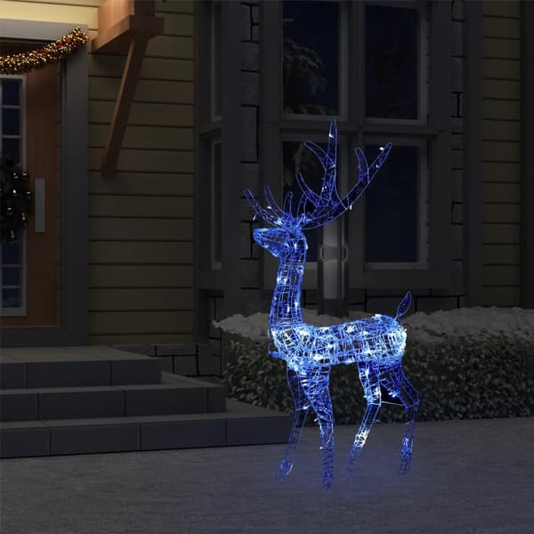 vidaXL Juldekoration ren akryl 140 LED 120 cm blå Blå