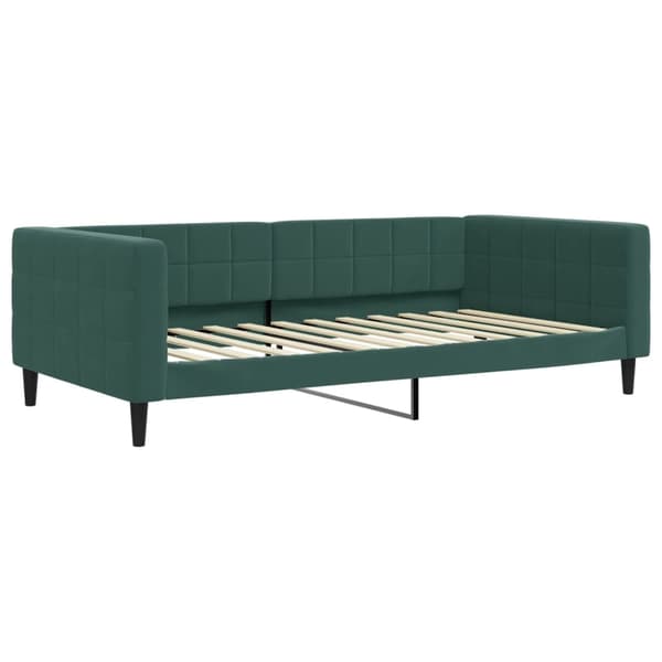 vidaXL Dagbädd mörkgrön 100x200 cm sammet Grön