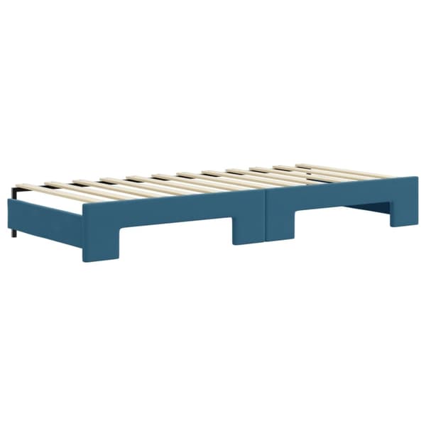 vidaXL Dagbädd utdragbar blå 90x200 cm sammet Blå
