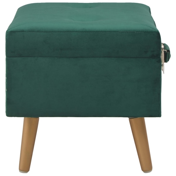 vidaXL Förvaringspall 40 cm grön sammet Grön