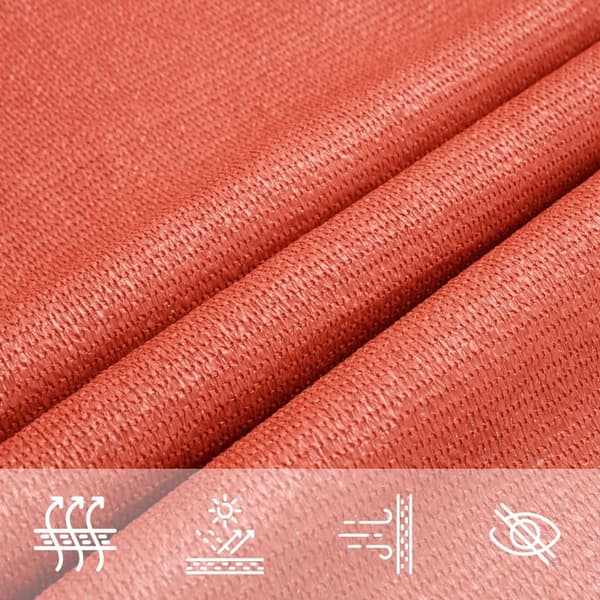 vidaXL Solsegel 160 g/m² rektangulär terrakotta 3,5x4,5 m HDPE Brun