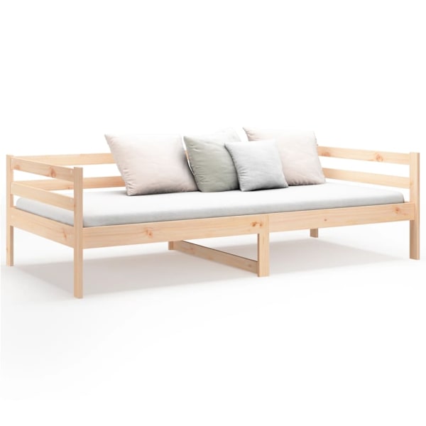 vidaXL Dagbädd 80x200 cm massiv furu Brun