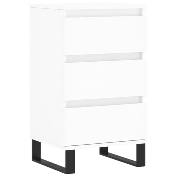 vidaXL Byrå vit 40x35x70 cm konstruerat trä Vit