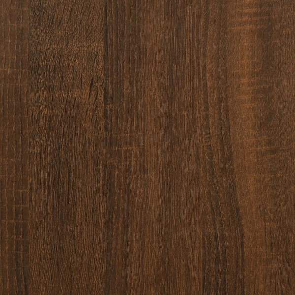 vidaXL Stereobänk brun ek 84,5x38x89 cm konstruerat trä Brun