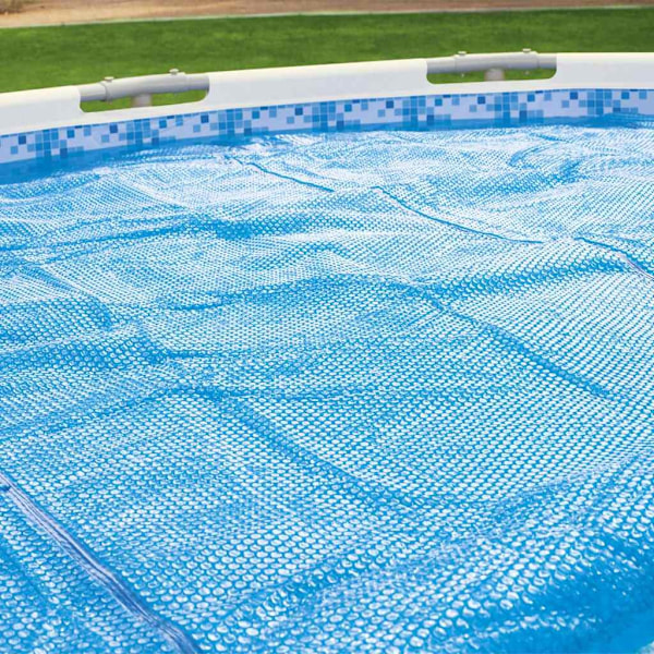 Bestway Soldrivet poolöverdrag Flowclear 427 cm Blå