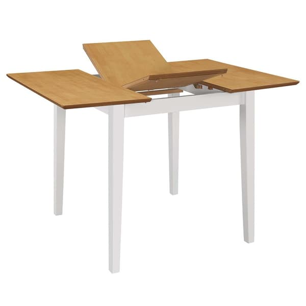 vidaXL Matgrupp 3 delar MDF vit Vit