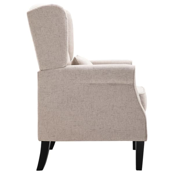 vidaXL Fåtölj beige tyg Beige