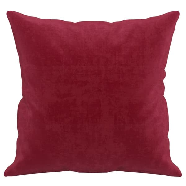 vidaXL Prydnadskuddar 2 st vinröd 40x40 cm sammet Röd