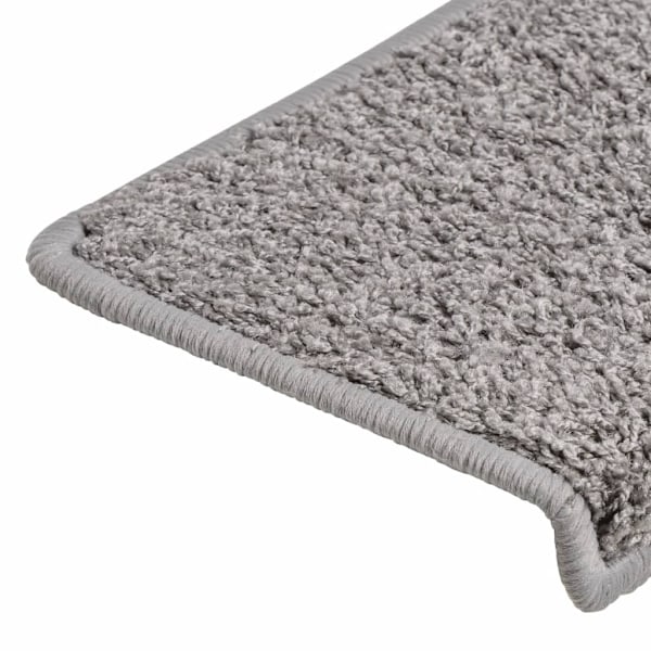 vidaXL Trappstegsmattor 15 st 65x21x4 cm grå grå