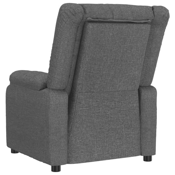 vidaXL Reclinerfåtölj mörkgrå tyg Grå