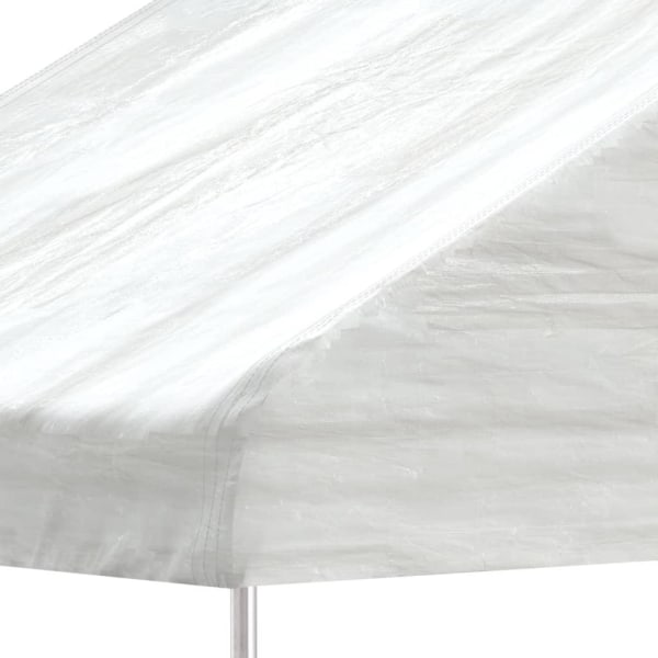 vidaXL Paviljong med tak vit 15,61x5,88x3,75 m polyeten Vit