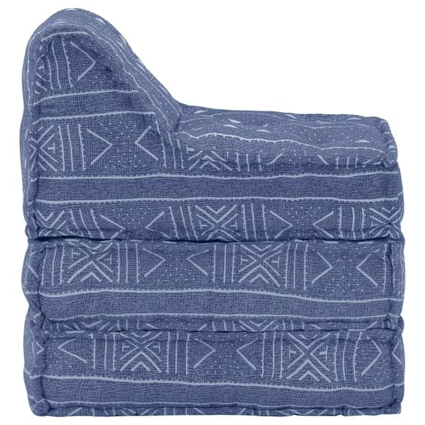 vidaXL Modulpuff indigo tyg Blå