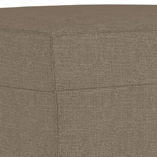 vidaXL Bänk taupe 100x35x41 cm tyg Taupe