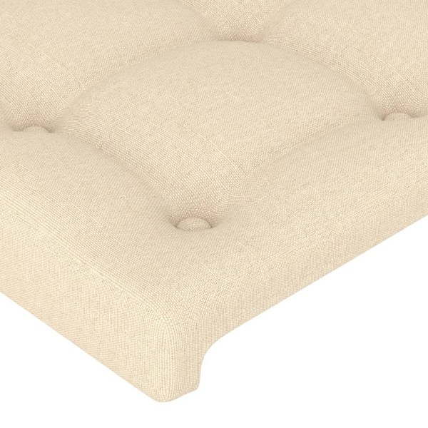 vidaXL Huvudgavlar 2 st gräddvit 90x5x78/88 cm tyg Kräm