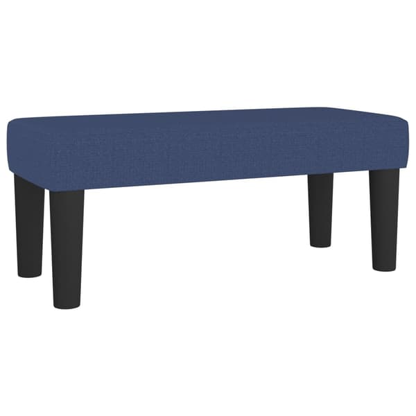 vidaXL Ramsäng med madrass blå 120x200 cm tyg Blå