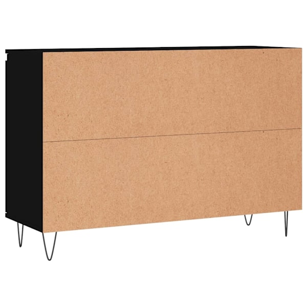 vidaXL Skänk svart 104x35x70 cm konstruerat trä Svart