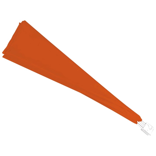 vidaXL Vindskydd för altan hopfällbar 140 x cm Terrakotta Orange