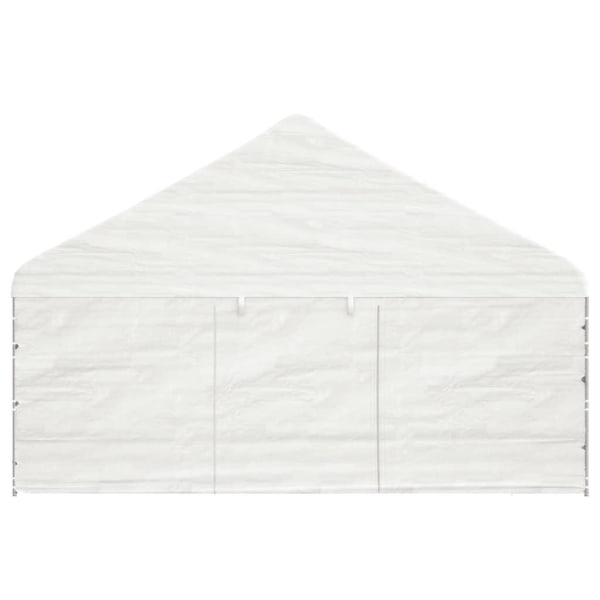 vidaXL Paviljong med tak vit 5,88x2,23x3,75 m polyeten Vit