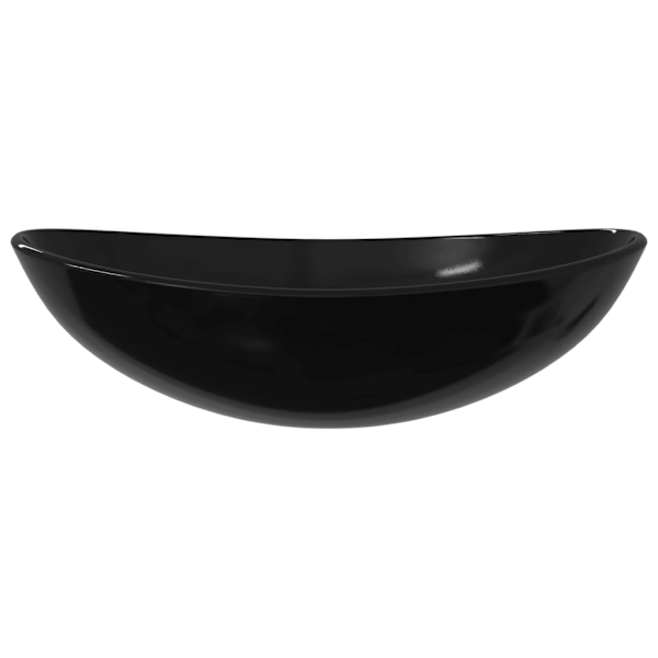 vidaXL Handfat härdat glas 54,5x35x15,5 cm svart Svart