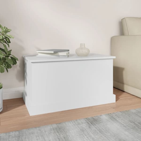 vidaXL Förvaringslåda vit 70x40x38 cm konstruerat trä Vit