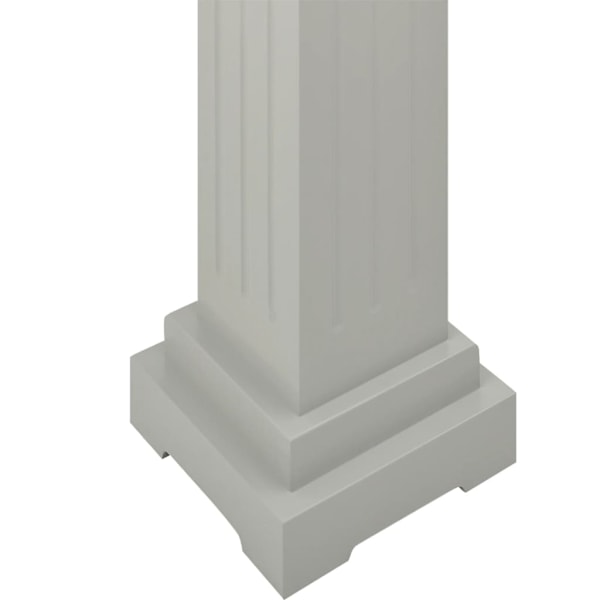 vidaXL Klassisk blompelare grå 17x17x66 cm MDF grå