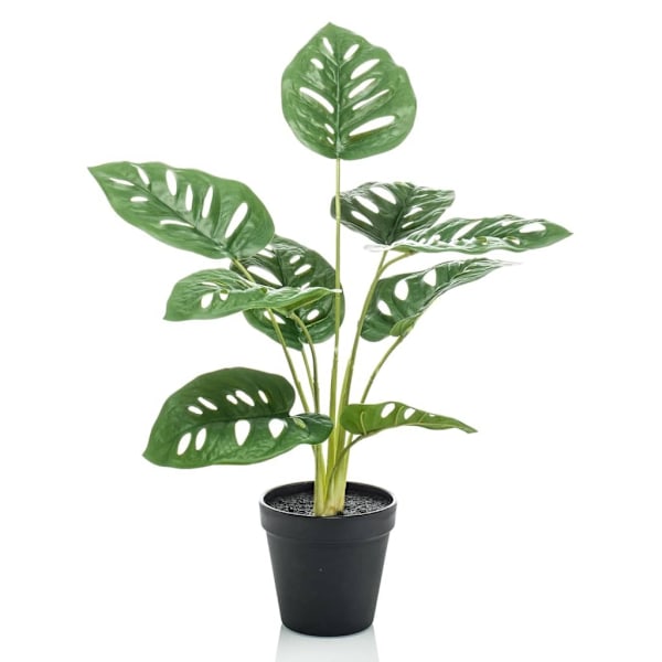 Emerald Konstväxt monstera Monkey Bush i kruka 43 cm Grön