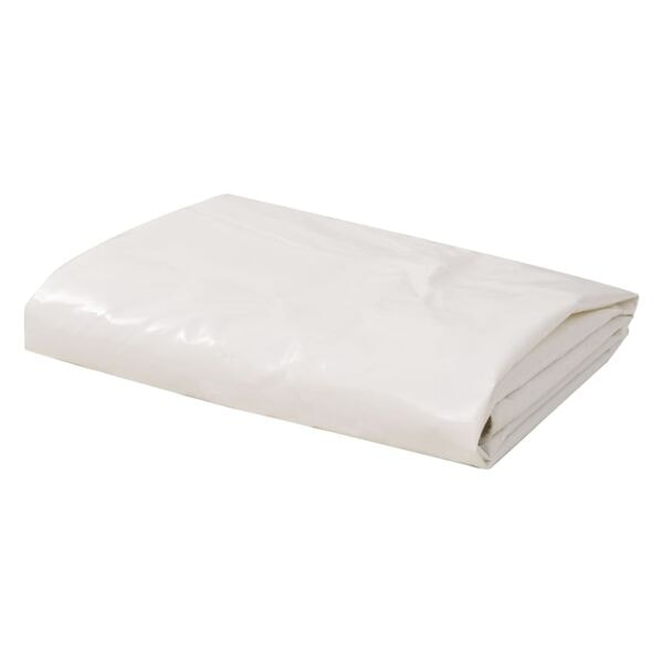 vidaXL Presenning 650 g/m² 4x7 m vit Vit