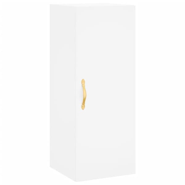 vidaXL Högskåp vit 34,5x34x180 cm konstruerat trä Vit