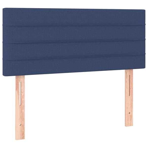 vidaXL Ramsäng med madrass blå 90x190 cm tyg Blå