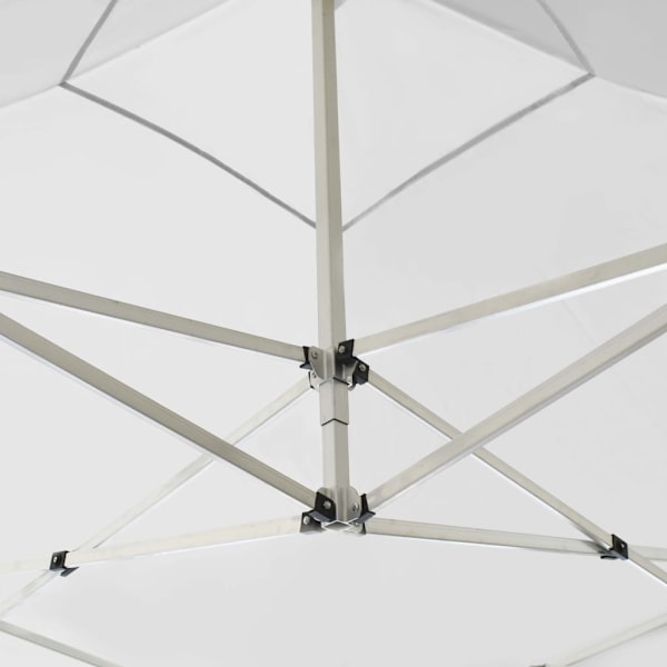 vidaXL Hopfällbart partytält med väggar aluminium 2x2 m vit Vit