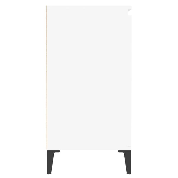 vidaXL Skåp vit 60x35x70 cm konstruerat trä Vit