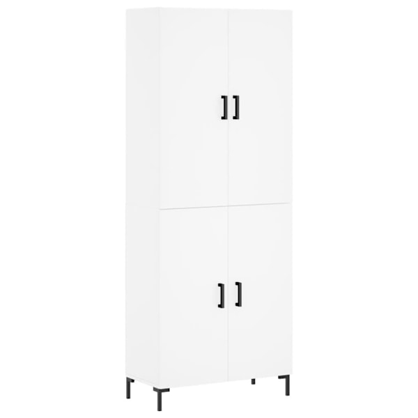 vidaXL Högskåp vit 69,5x34x180 cm konstruerat trä Vit