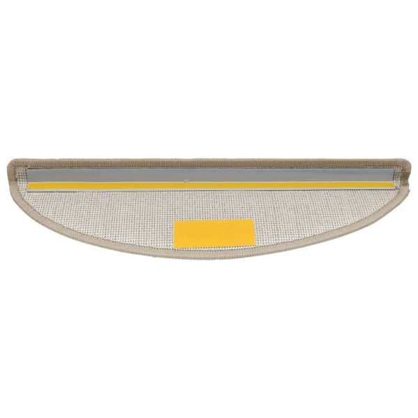 vidaXL Trappstegsmattor 15 st taupe 56x17x3 cm Taupe