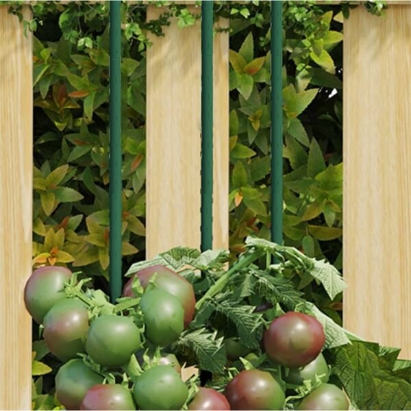 vidaXL Växtstöd 30 st grön 150 cm stål