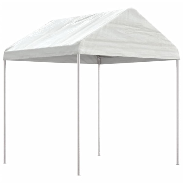 vidaXL Paviljong med tak vit 20,07x2,28x2,69 m polyeten Vit