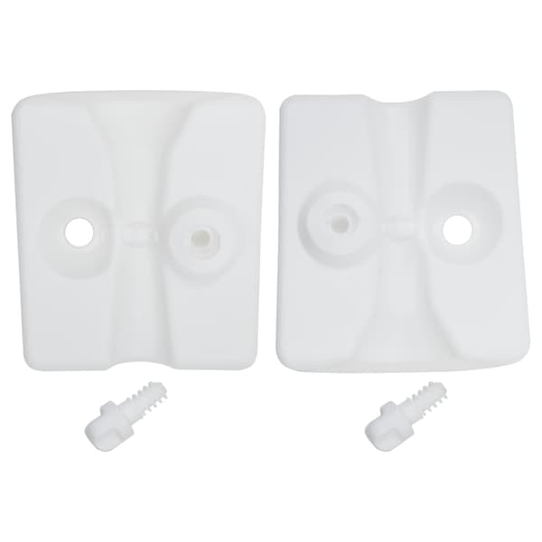 vidaXL Paviljongvikter 4 st PE vit Vit